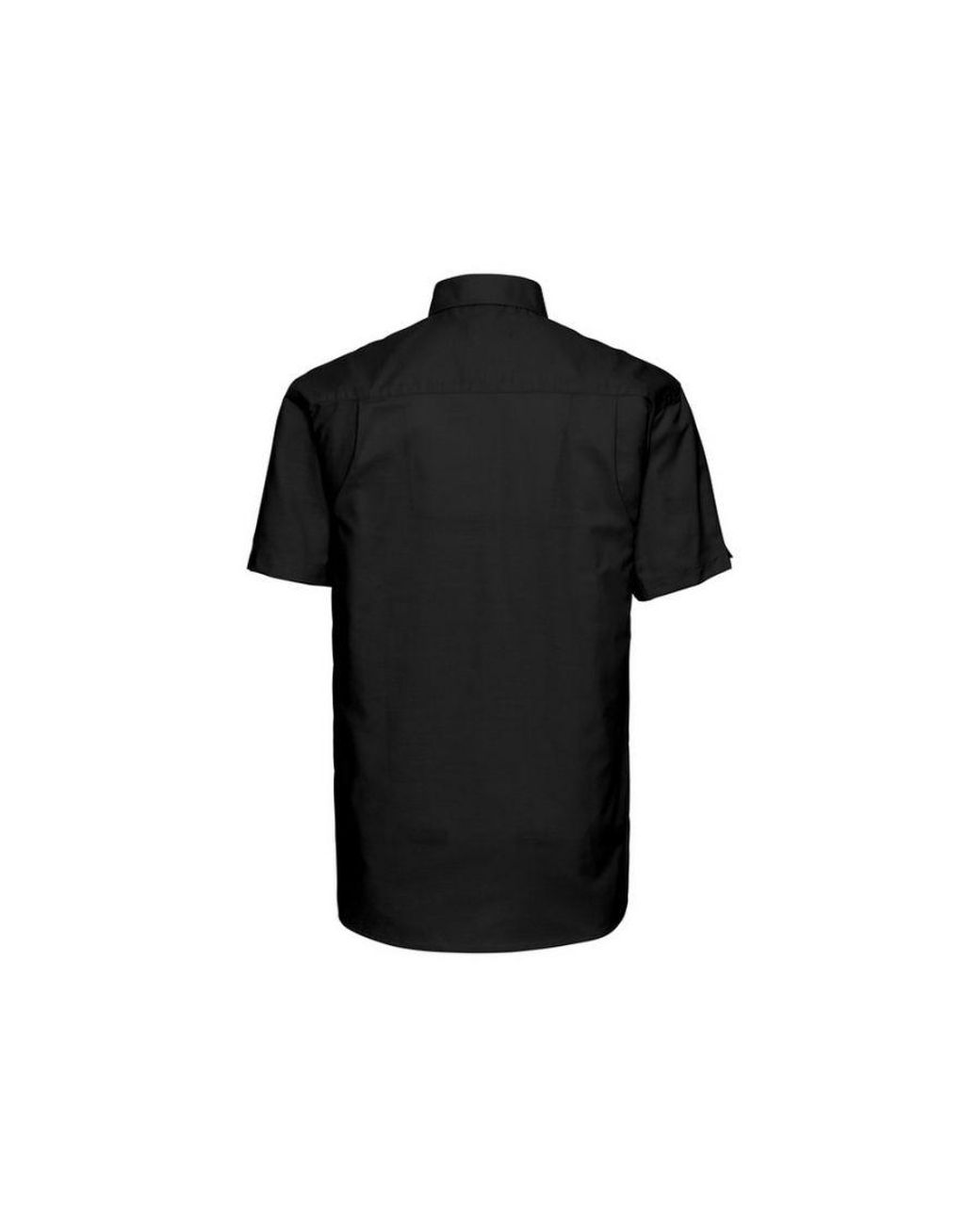 Russell Black Collection Oxford Easy-Care Short-Sleeved Shirt for men