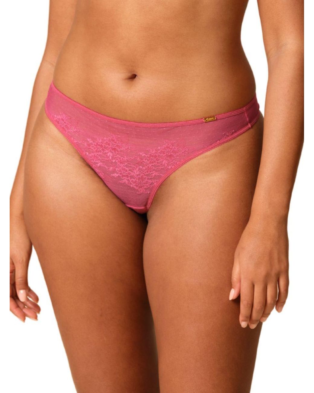 Gossard Pink Glossies Lace Thong