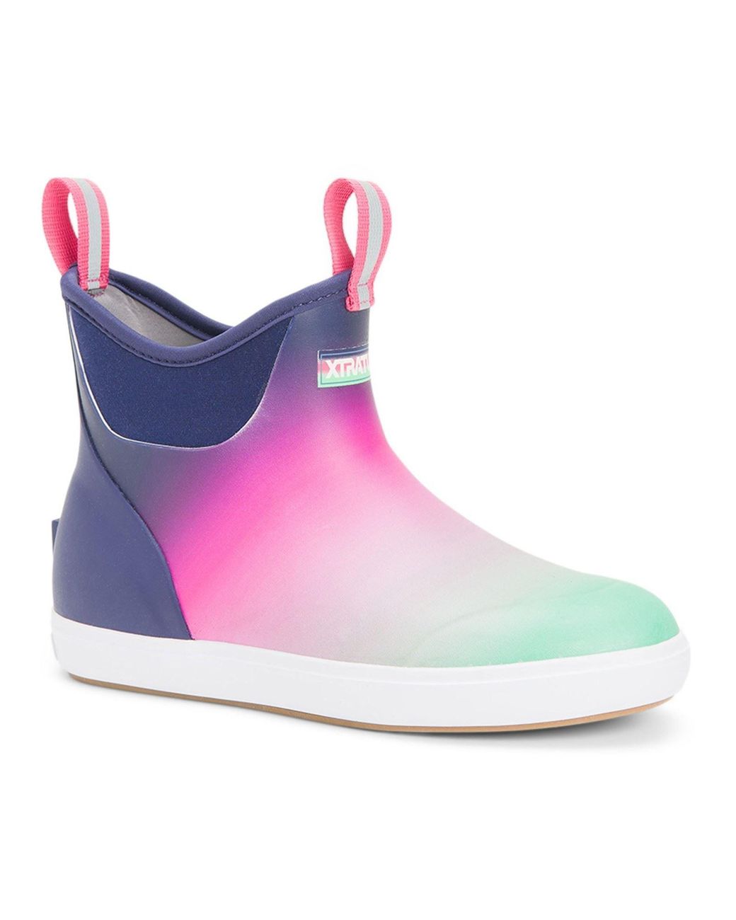 XtraTuf Blue Ankle Deck Rubber Aurora Wellington Boots