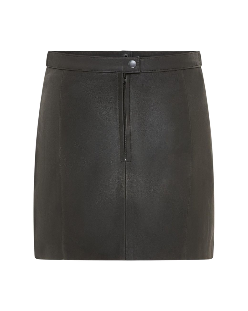 Infinity Leather Black Biker Pencil Short Mini Skirt