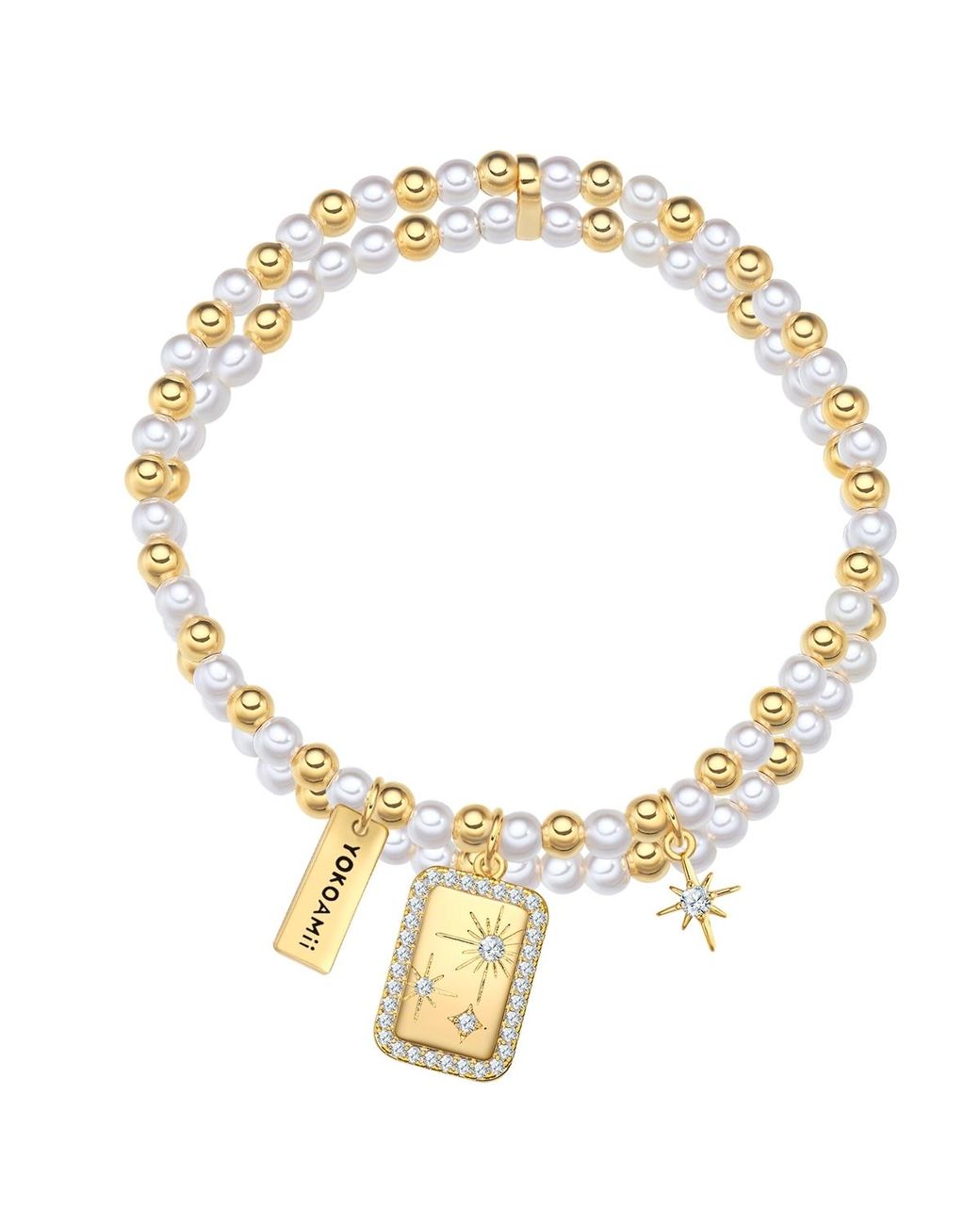 YOKOAMII Metallic Brass Bracelet