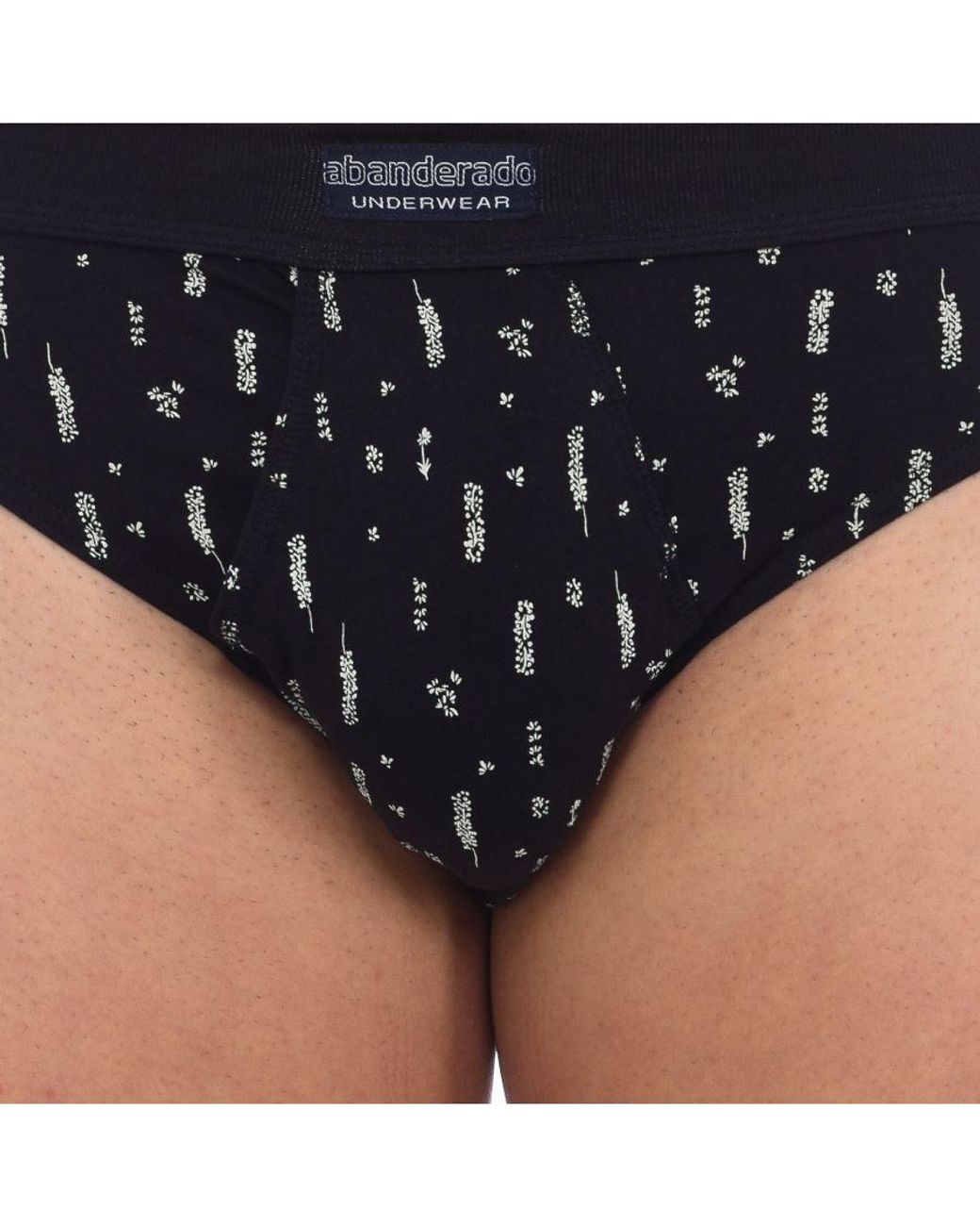 Abanderado Black Pack-2 Slips Sensitive Breathable Fabric A5379 for men