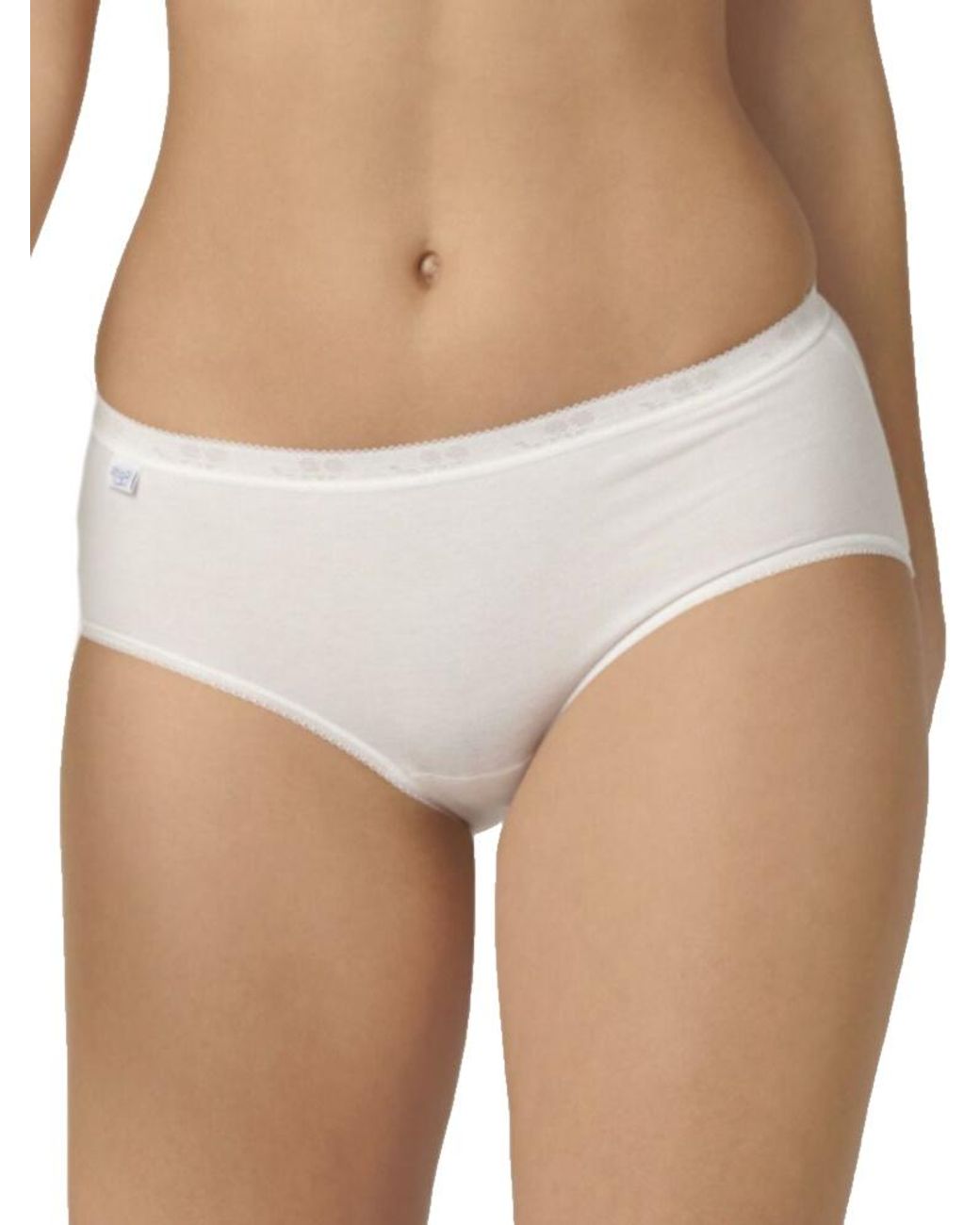 Sloggi White Basic+ Midi 2 Pack Briefs