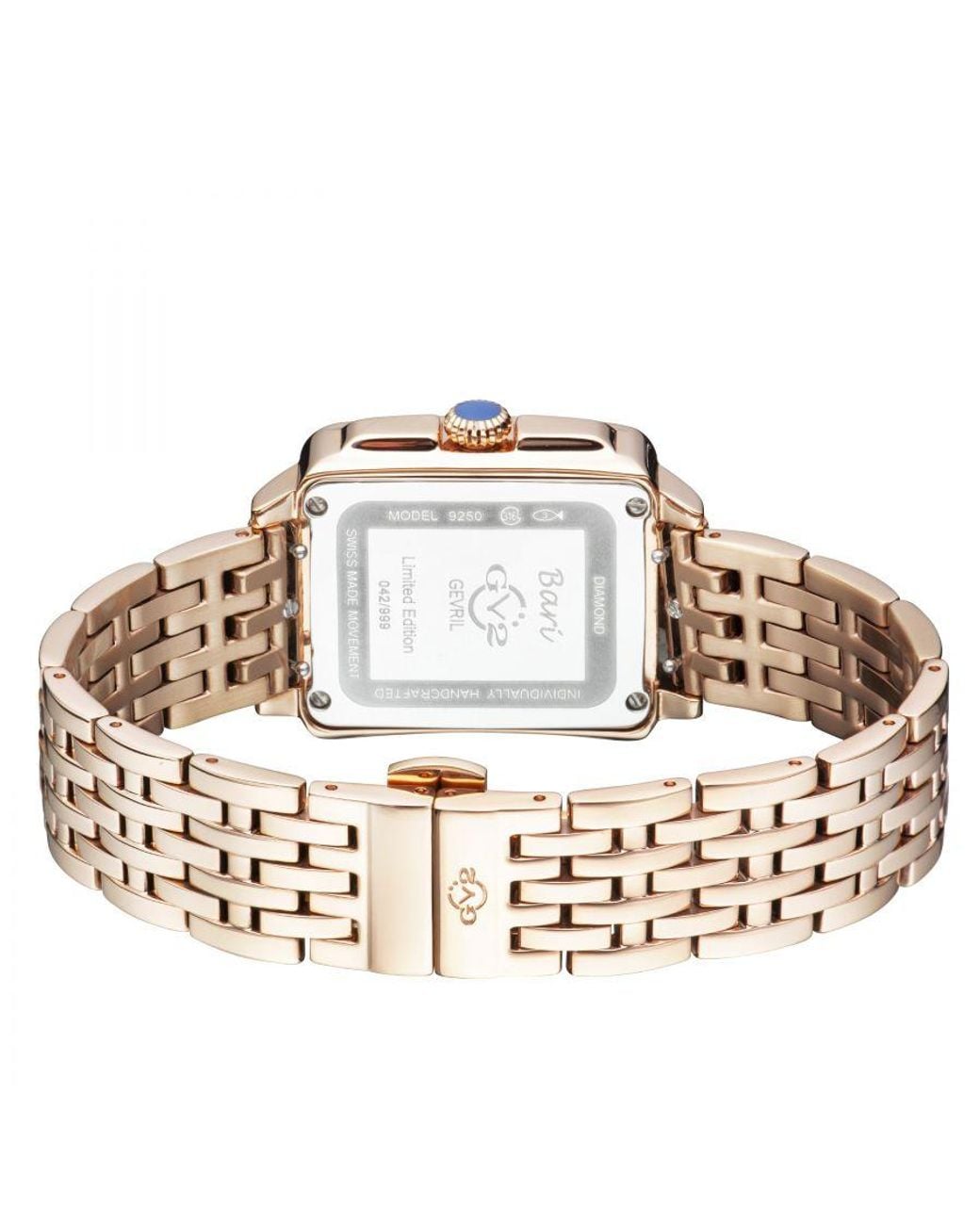 Gv2 Metallic Bari Mother Of Pearl Dial Swiss Quartz Diamonds Watch