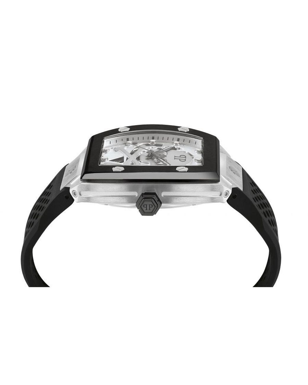 Philipp Plein Black The $Keleton Watch Pwbaa2023 Silicone for men