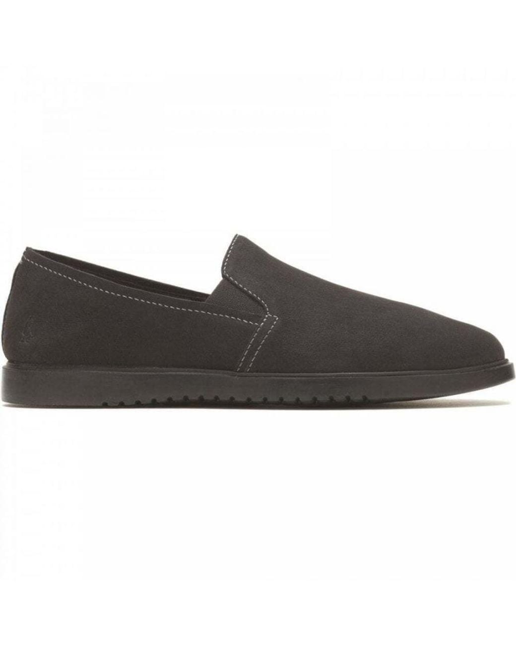 Hush Puppies Black Ladies Everyday Leather Shoes