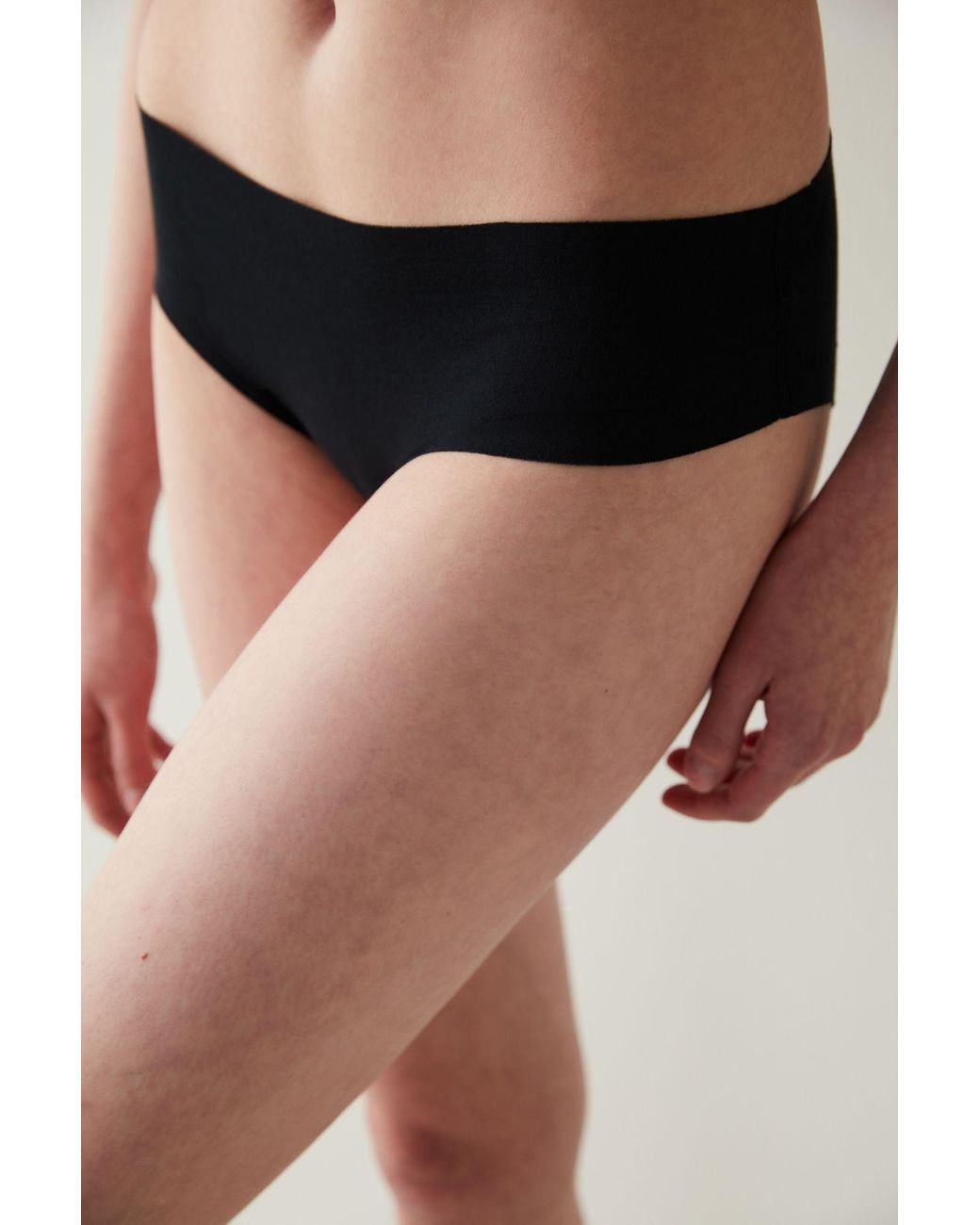 Penti Black Mid-Waist Cotton Jersey Hipster Brief