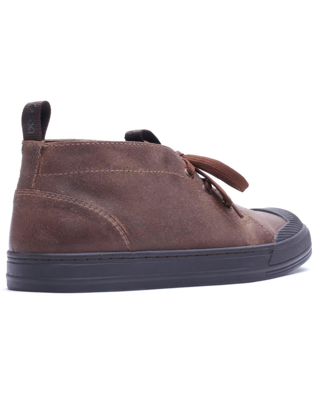 Base London Brown Rise Leather Ankle Boots for men