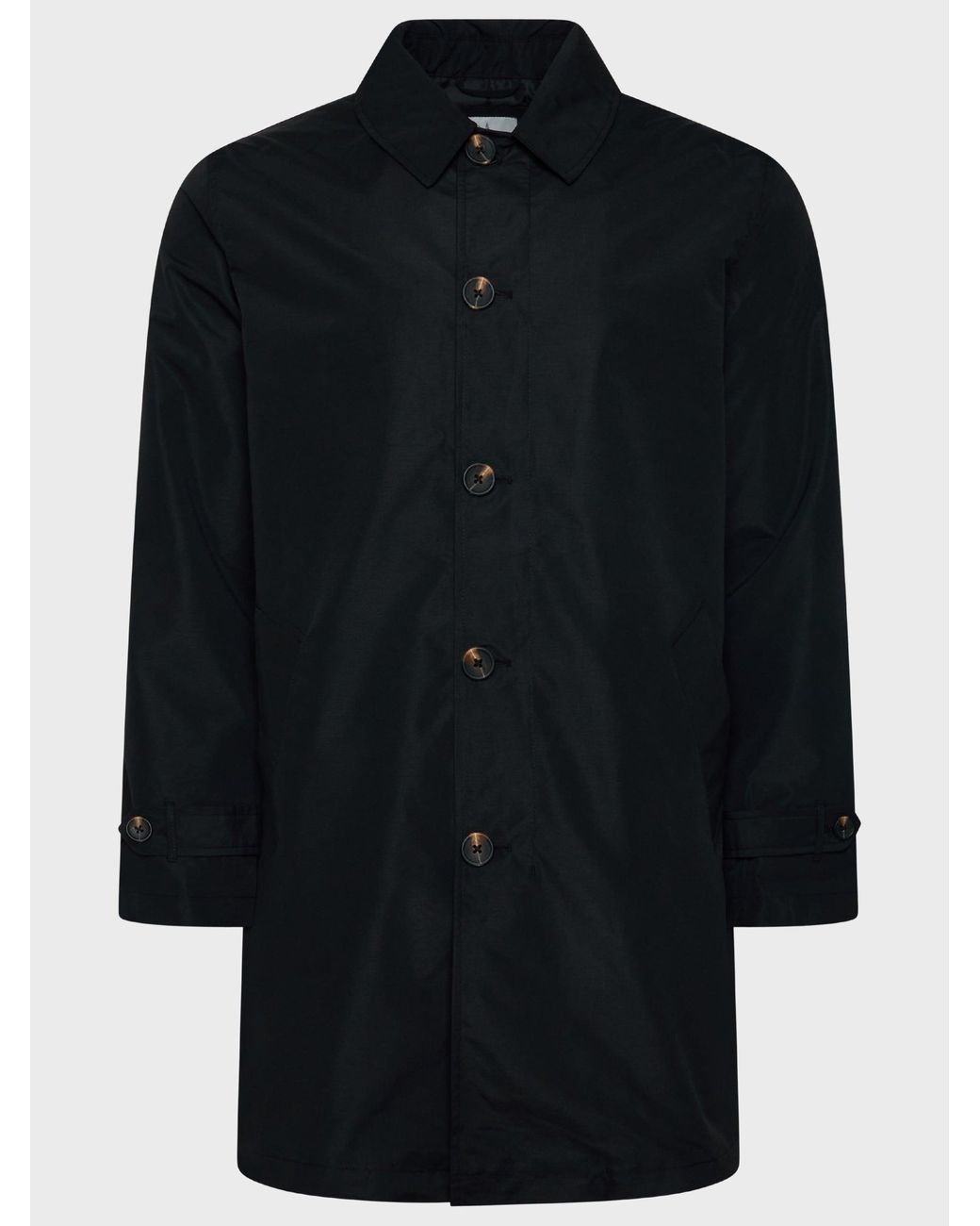 Harry Brown London Black James Basic Raincoat for men