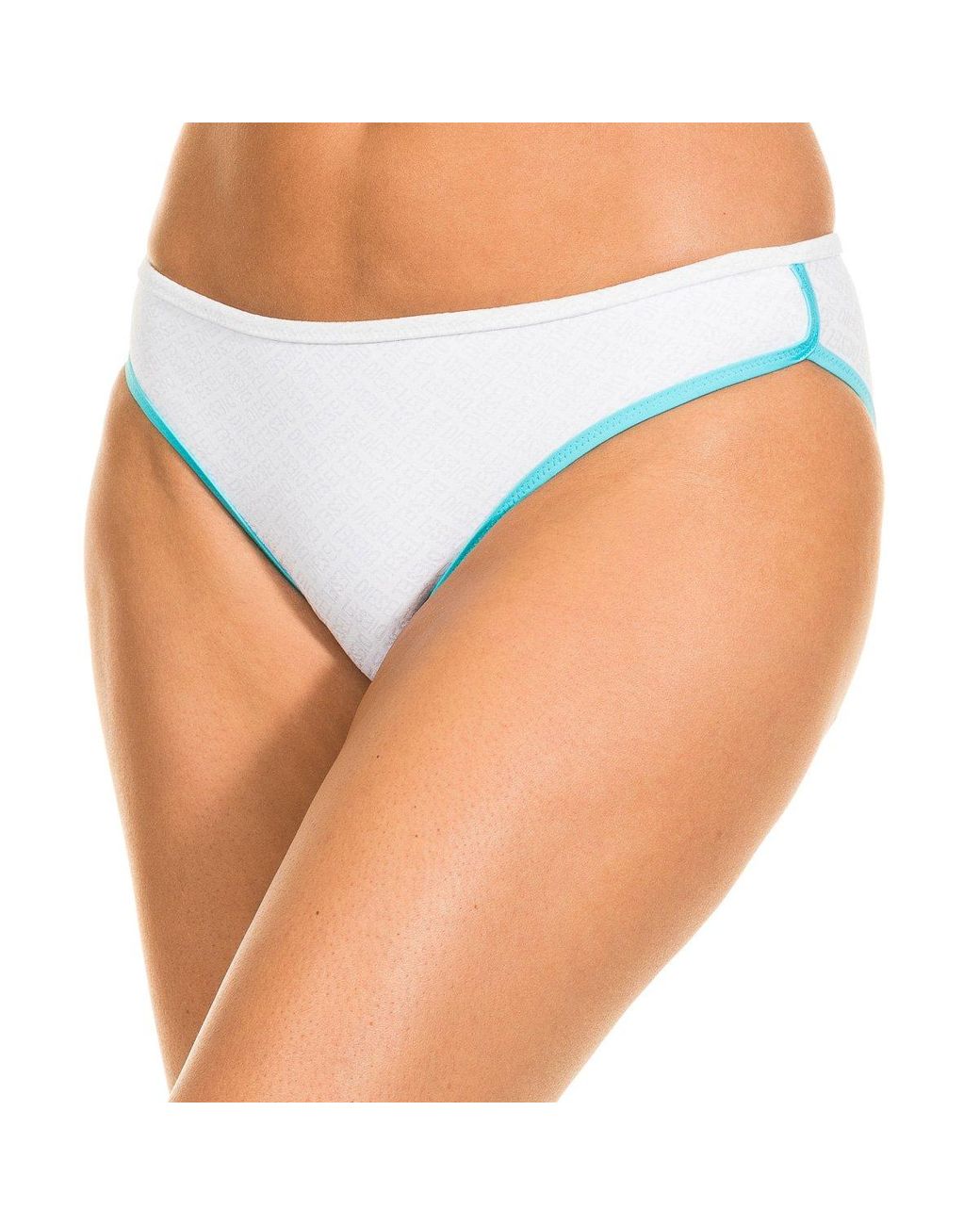 DIESEL Blue Nylon Bikini Panties