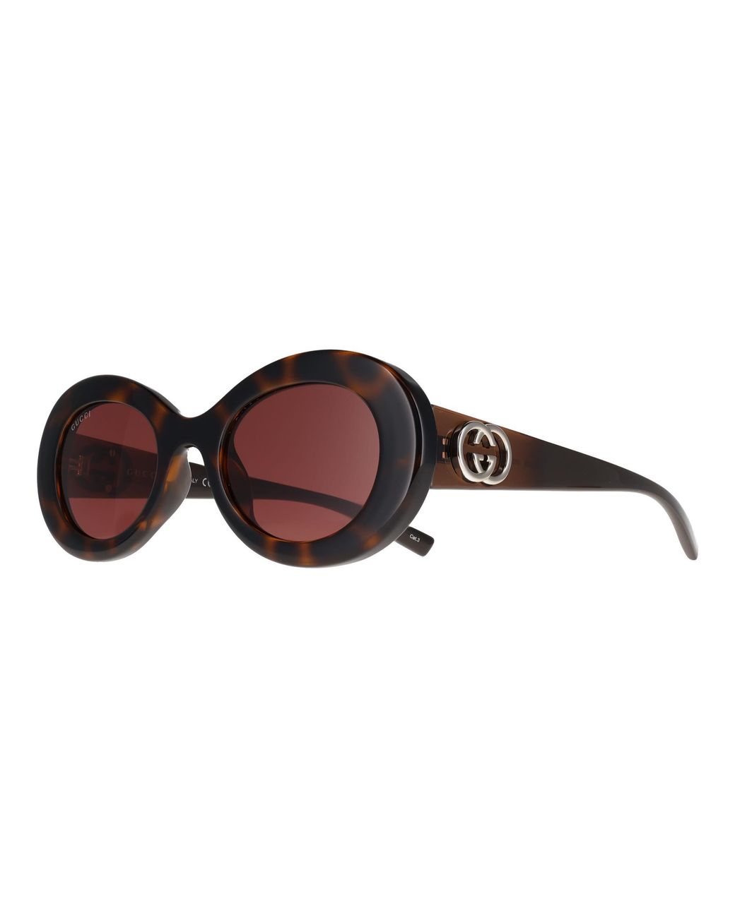 Gucci Brown Round Havana Gg2026S