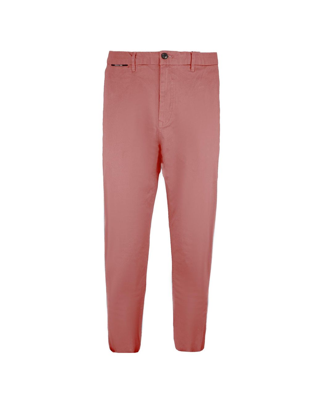 Scotch & Soda Red Regular Slim Fit Chinos Cotton for men