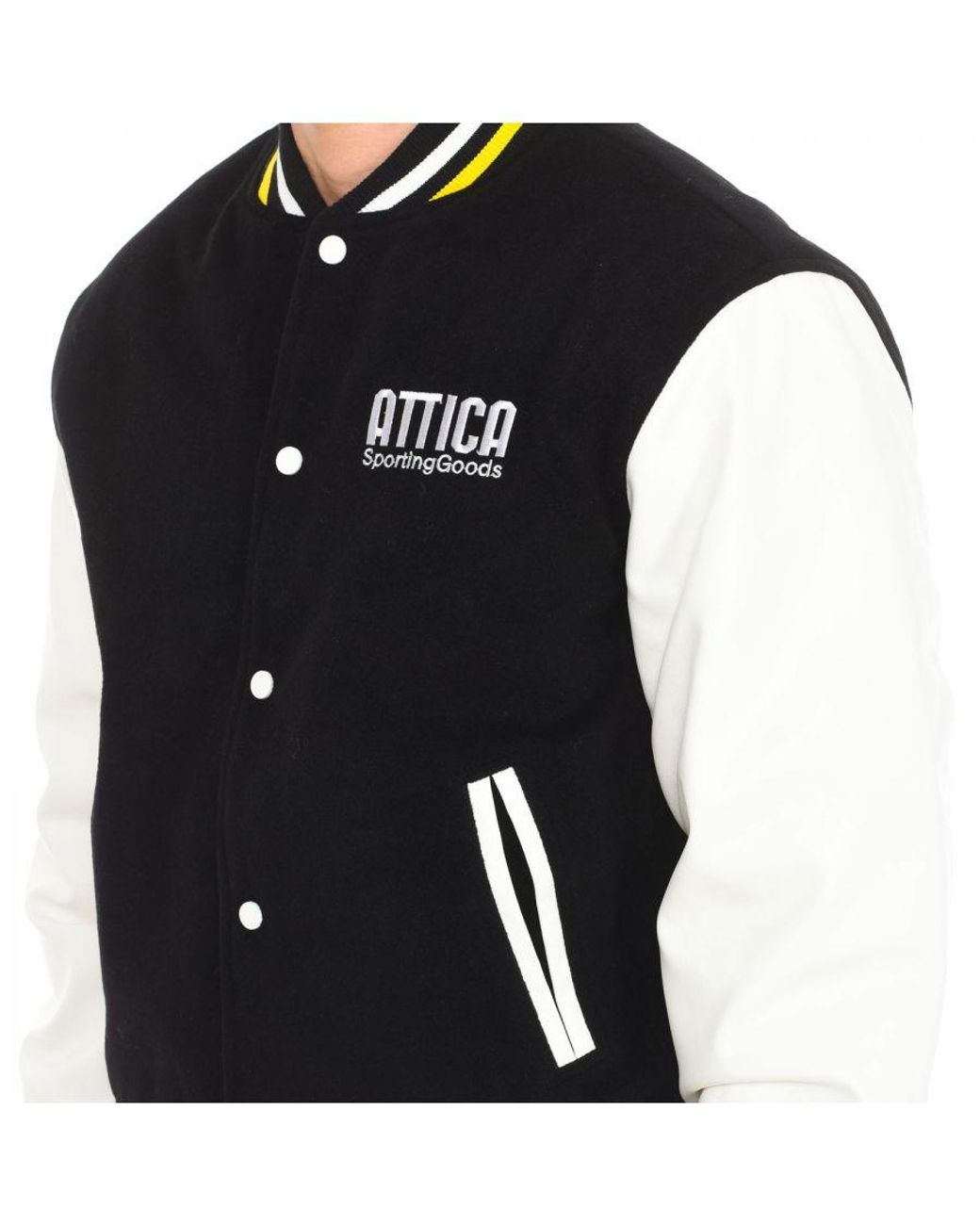 Attica Sporting Goods Black At-Fw22-005 Baseball Jacket for men
