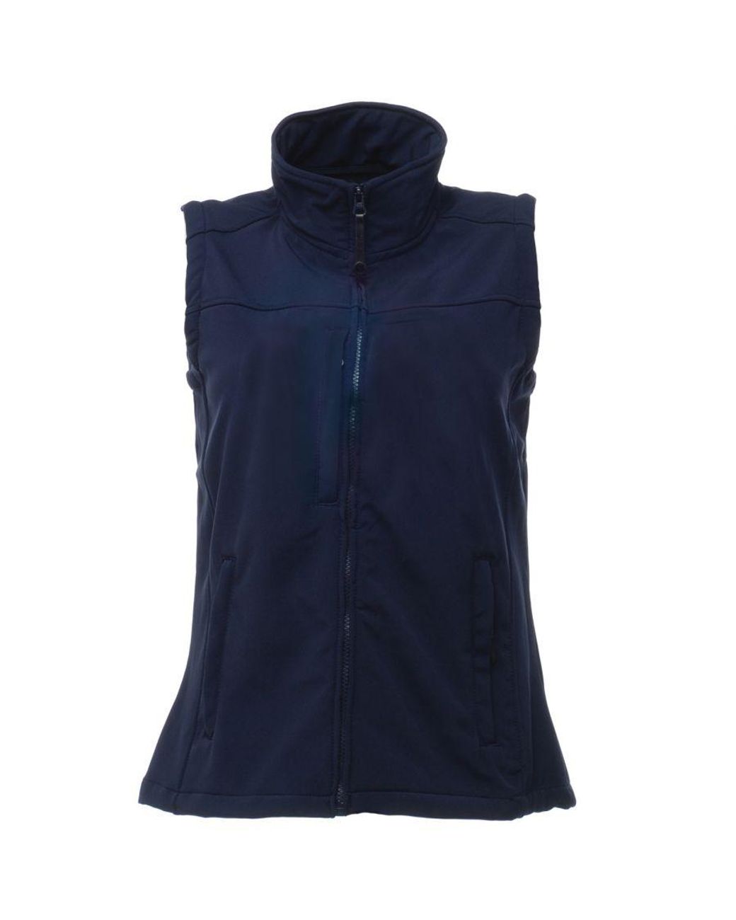 Regatta Blue Ladies Flux Softshell Bodywarmer Sleeveless Jacket (Water Repellent & Wind Resistant)