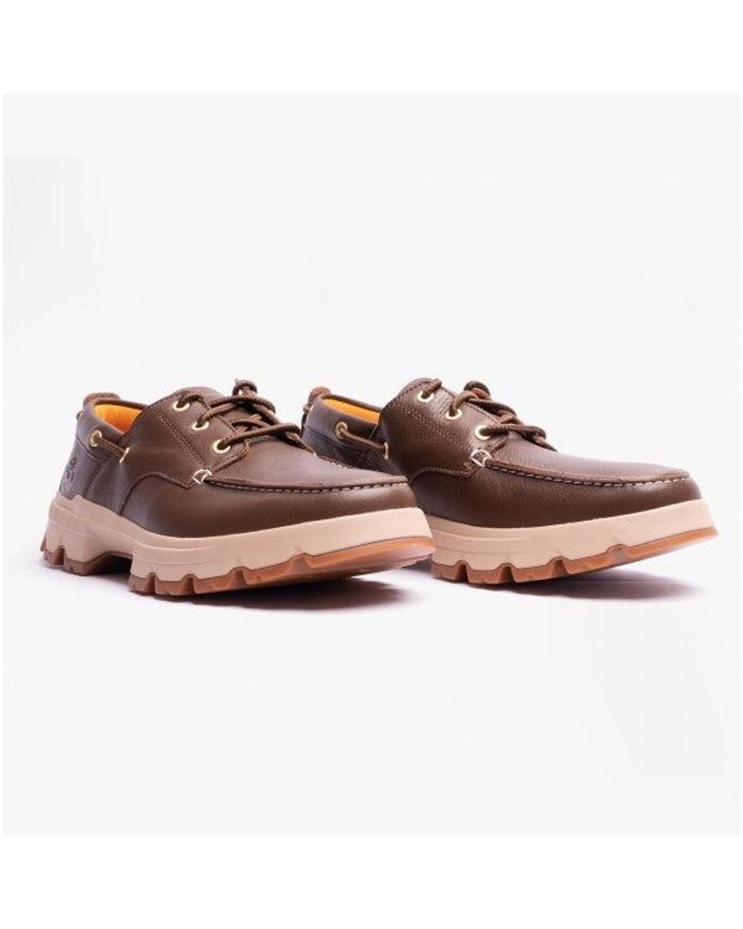 Timberland Pink Tbl Originals Ultra Lthr Mt Ox Full Grain Boat Shoes Dark Leather for men