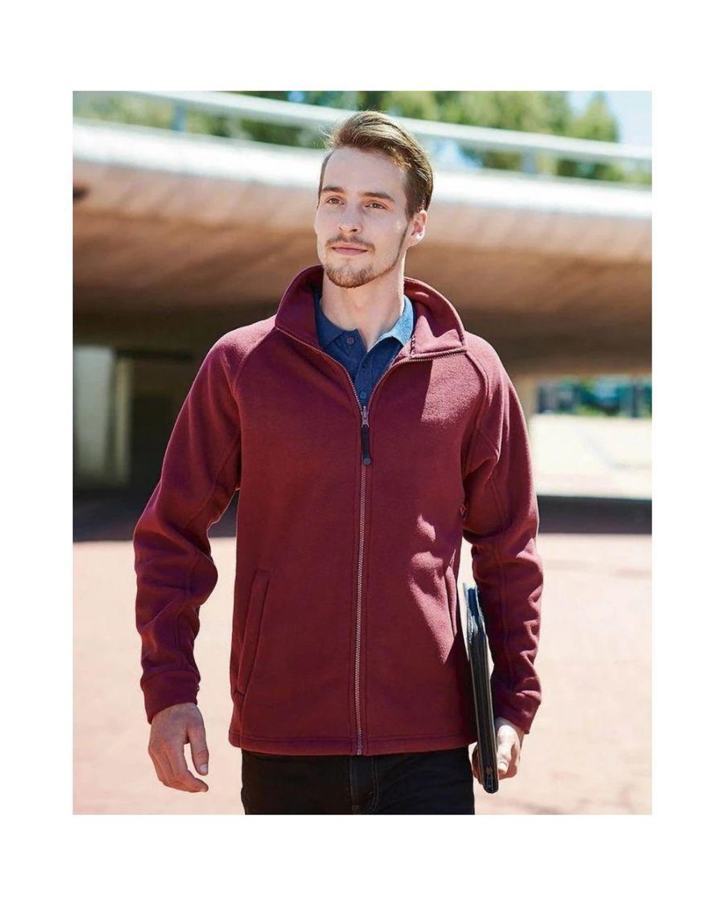Regatta Purple Thor Iii Fleece Jacket (Bordeaux) for men