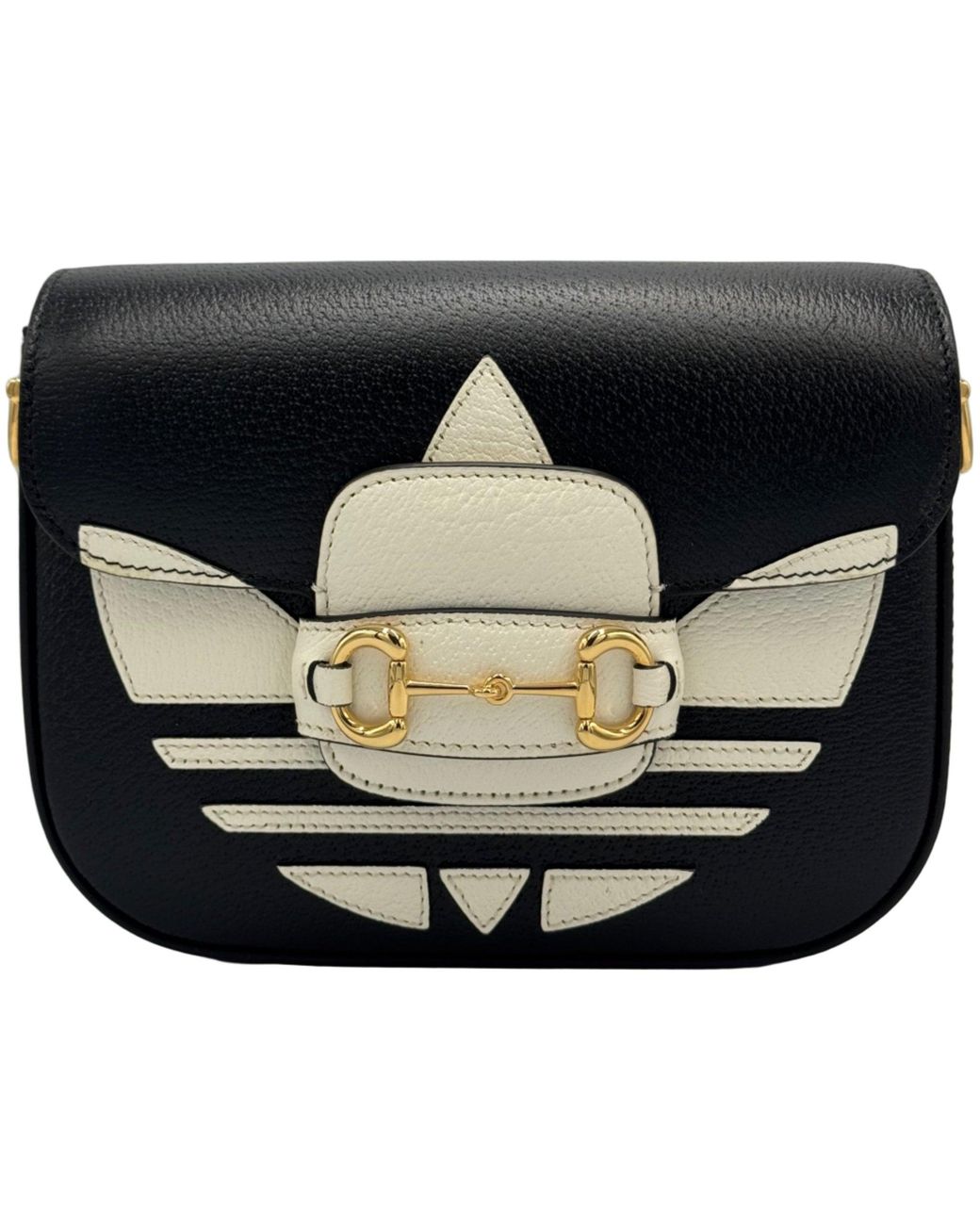 Gucci Black X Adidas Horsebit 1955 Shoulder Bag Leather
