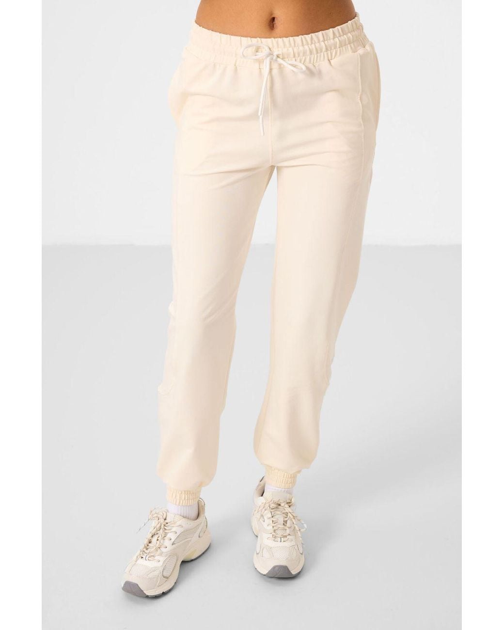TOMMY LIFE Natural Oversized Fleece Sweatshirt And Pants Set
