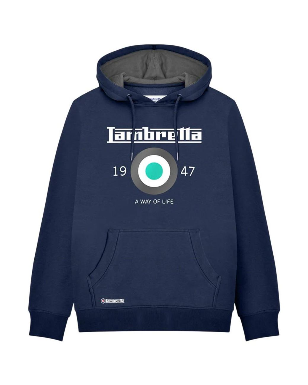 Lambretta Blue Target Hoodie /Waterfall) for men