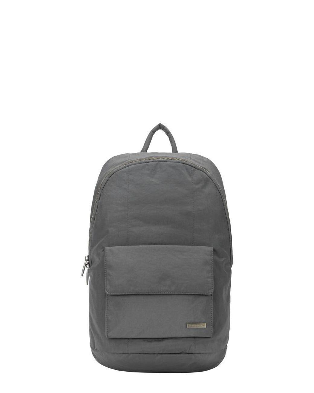 Smith & Canova Gray Zip Around Nylon Backpack