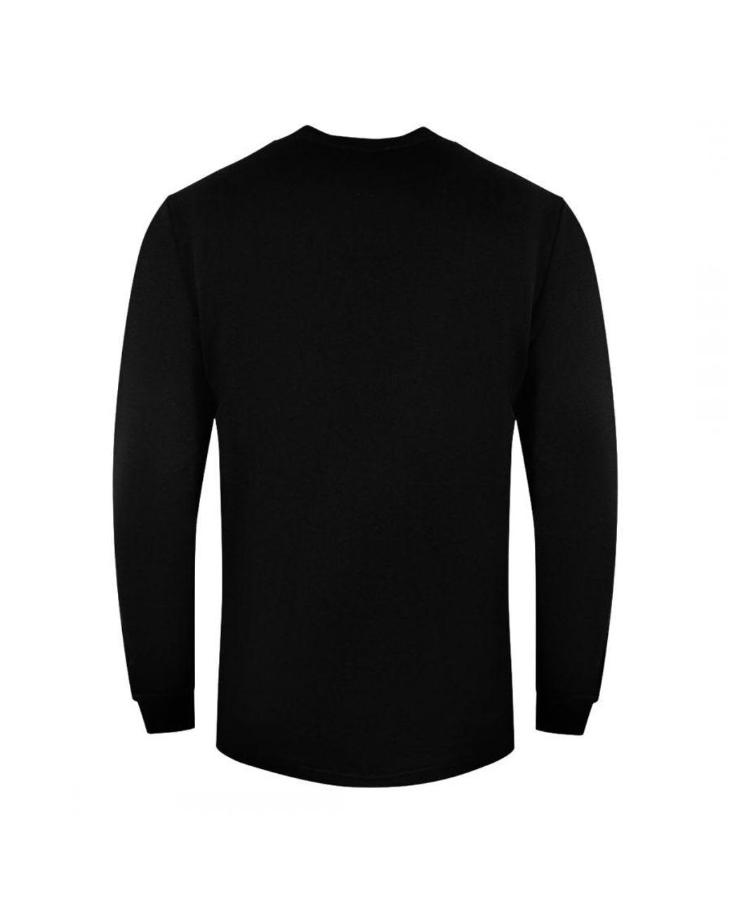 Roberto Cavalli Black Large Tiger Logo Design Sweatshirt Cotton for men