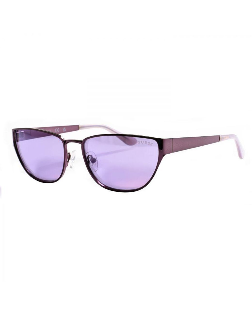 Guess Brown Metal Sunglasses With Rectangular Shape Gu7903