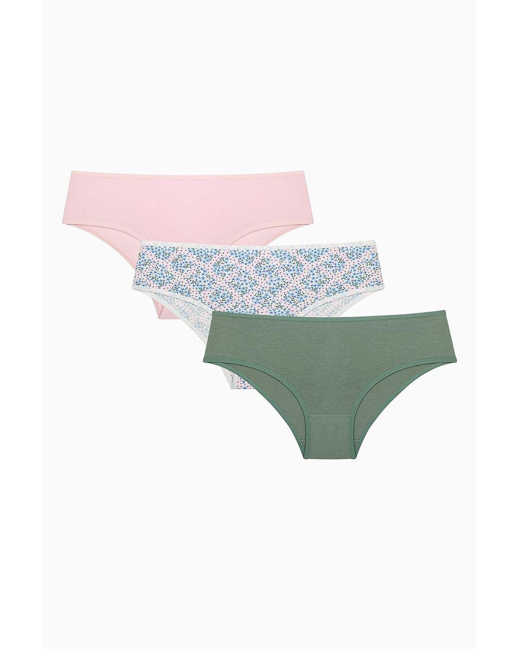 Penti Multicolor 3-Pack High-Waist Cotton Briefs