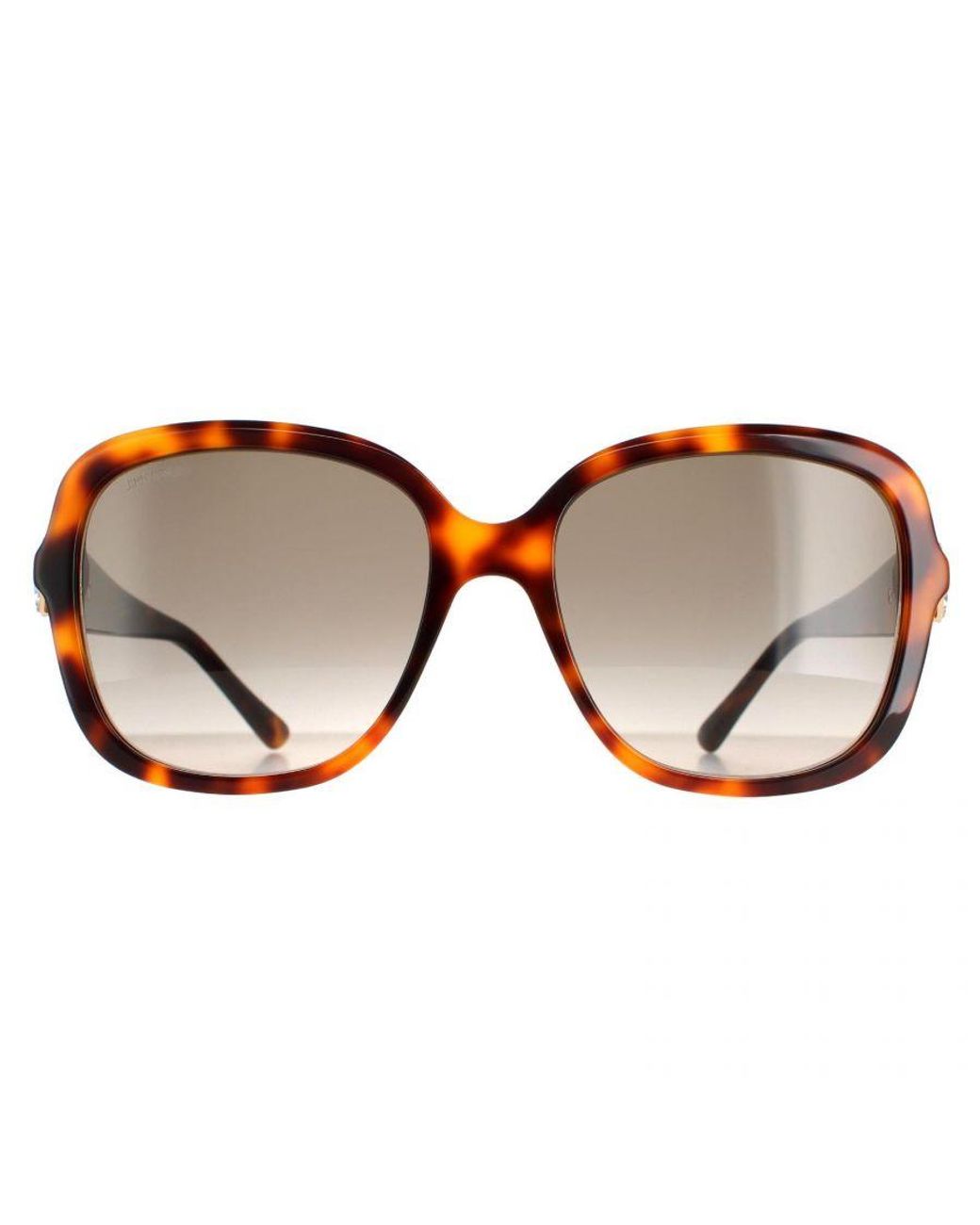 Jimmy Choo Brown Square Havana Gradient Sadie/S
