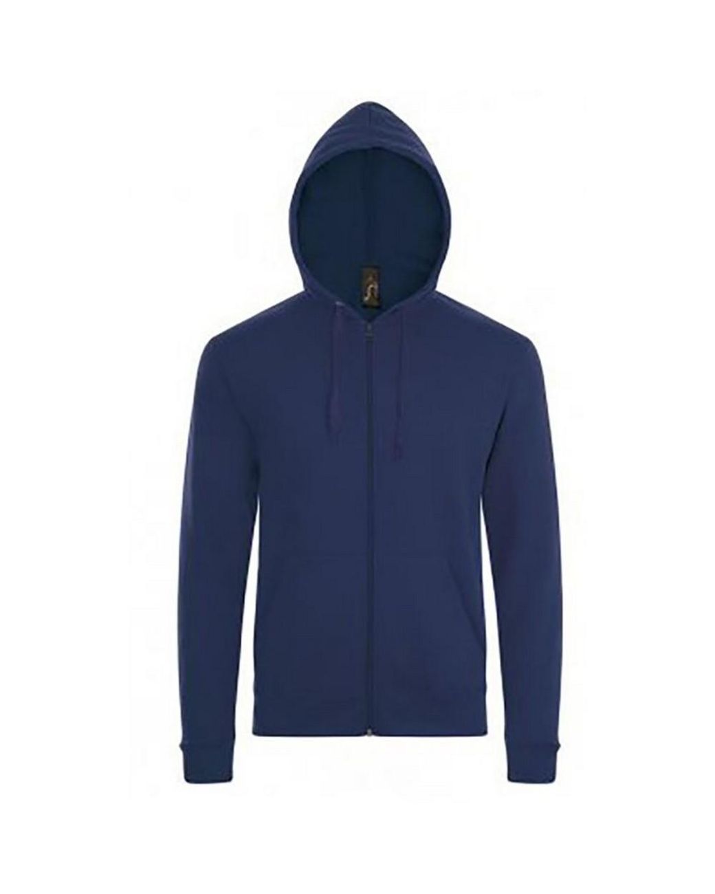 Sol's Blue Stone Zip Up Plain Hoodie (French) for men