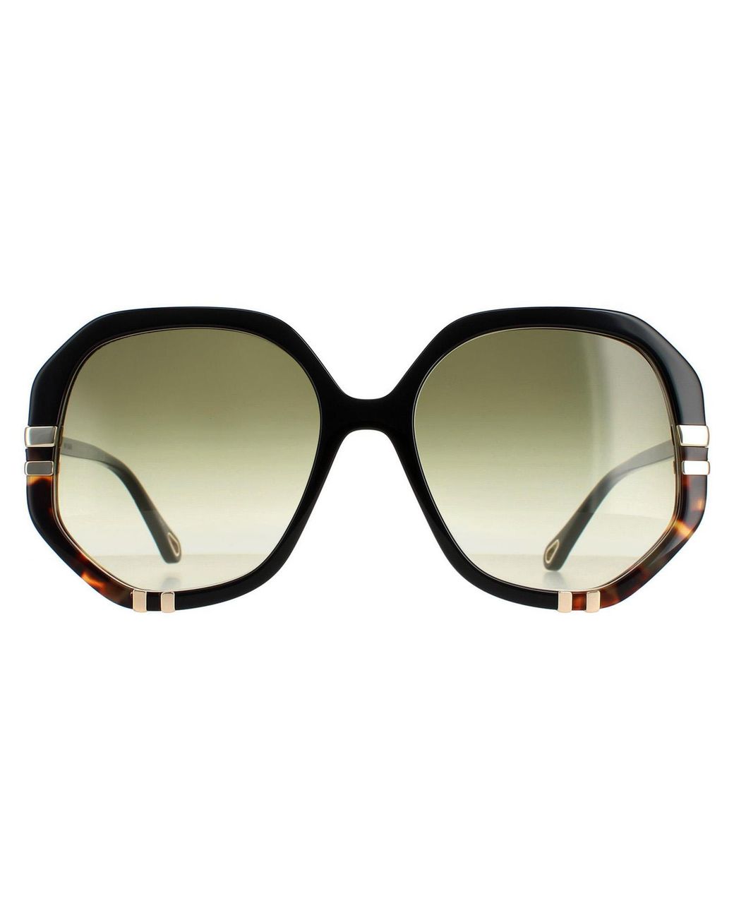 Chloé Brown Chloé Square Shiny And Tortoise Gradient Ch0105S
