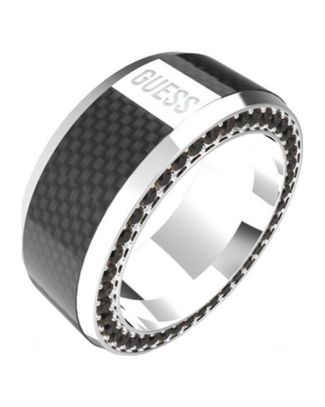 Guess Black Jumr04041Jwstbk66 Ring for men