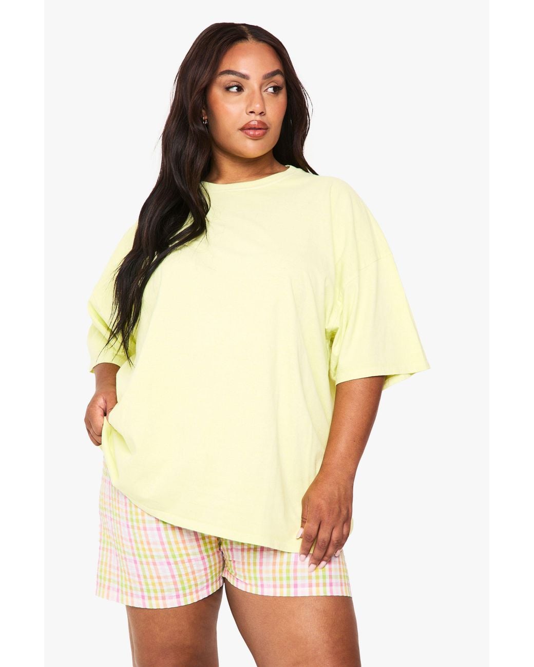 Boohoo Pink Plus Spicy Marg Oversized T-Shirt