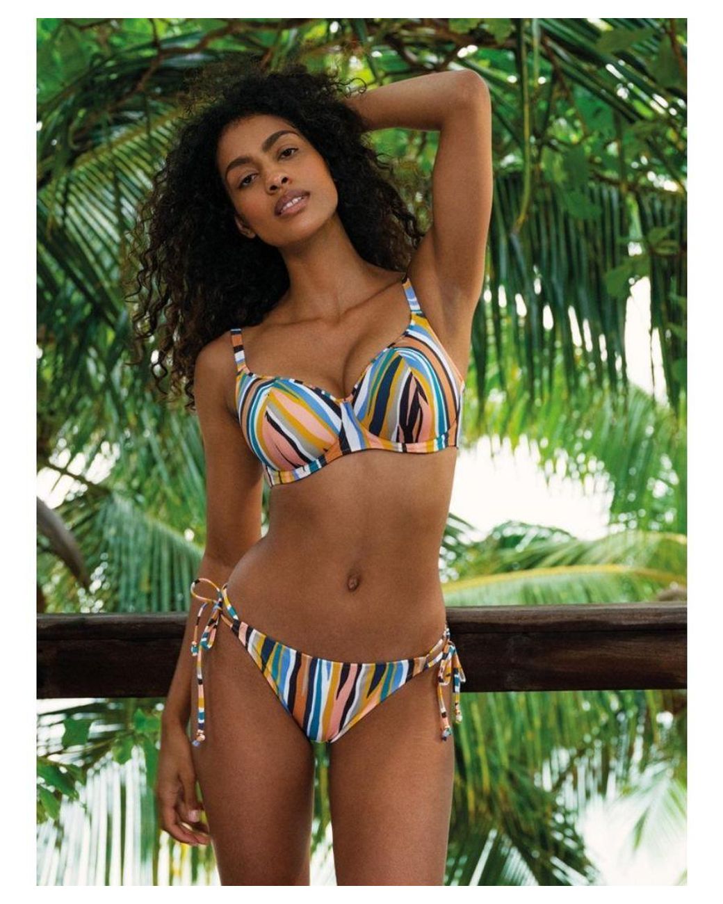Freya Orange Torra Bay Tie Side Bikini Brief