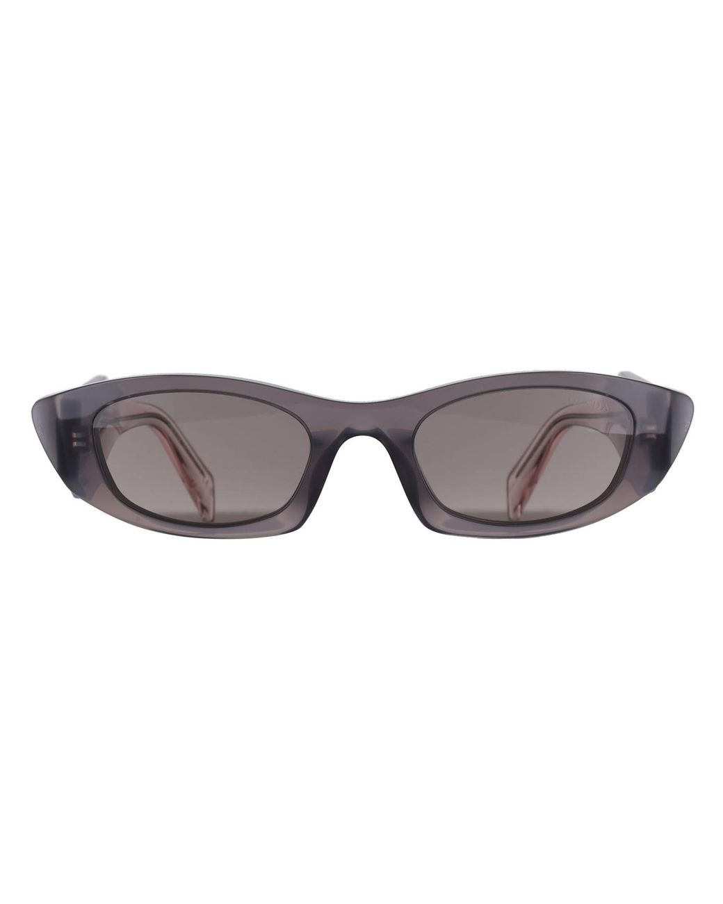 Prada Gray Oval Dark Prb16S