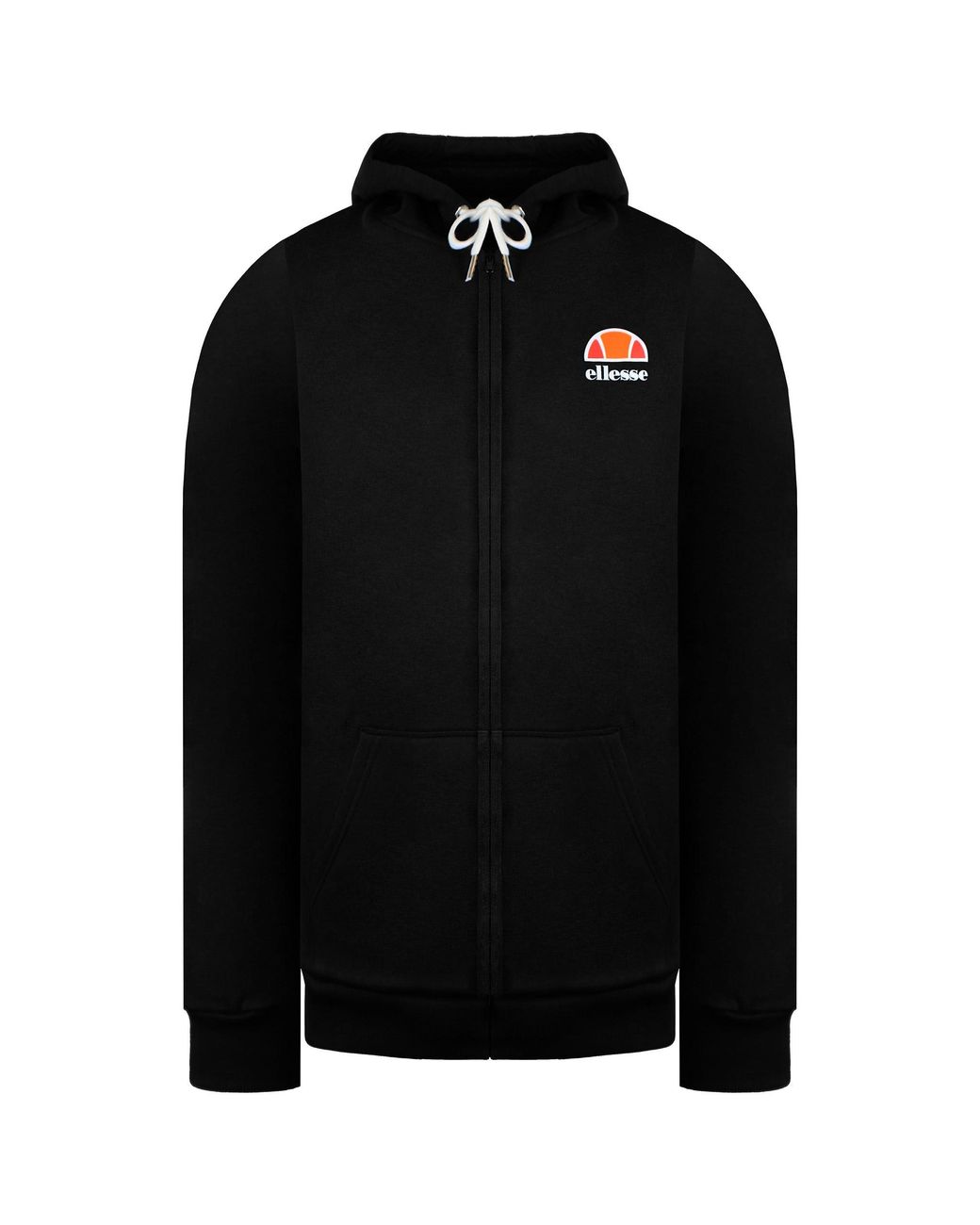 Ellesse Black Full Zip Up Track Jacket Cotton for men