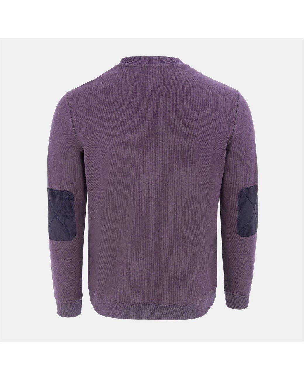 Howick Purple Crew Neck Jumper for men