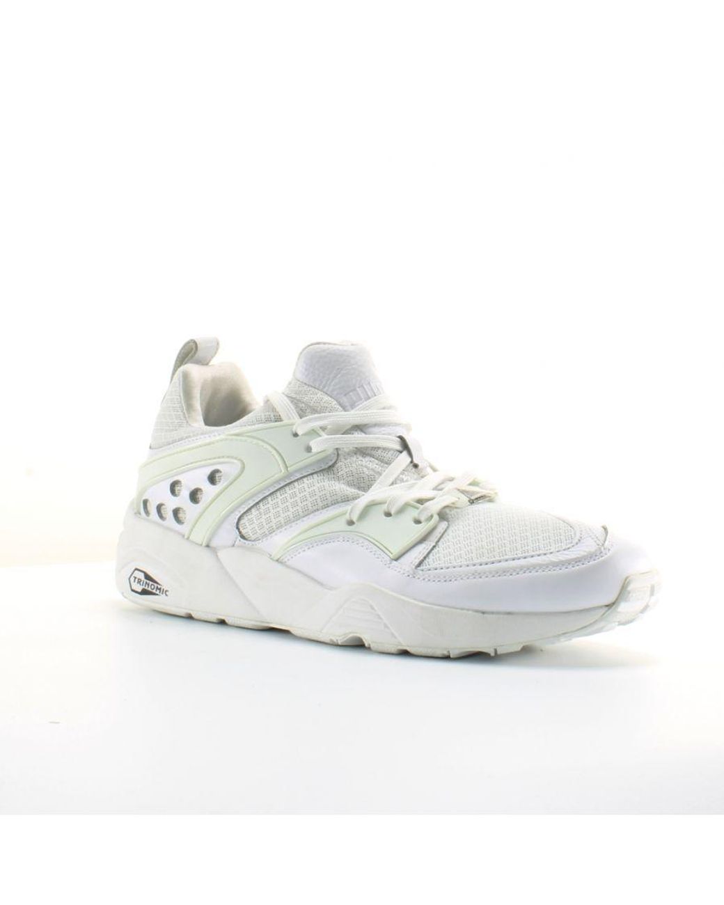 PUMA White Blaze Of Glory Yin Yang Synthetic Lace Up Trainers 359687 01 for men