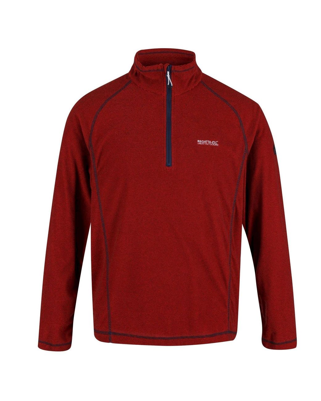 Regatta Red Quarter Zip Fleece Top for men