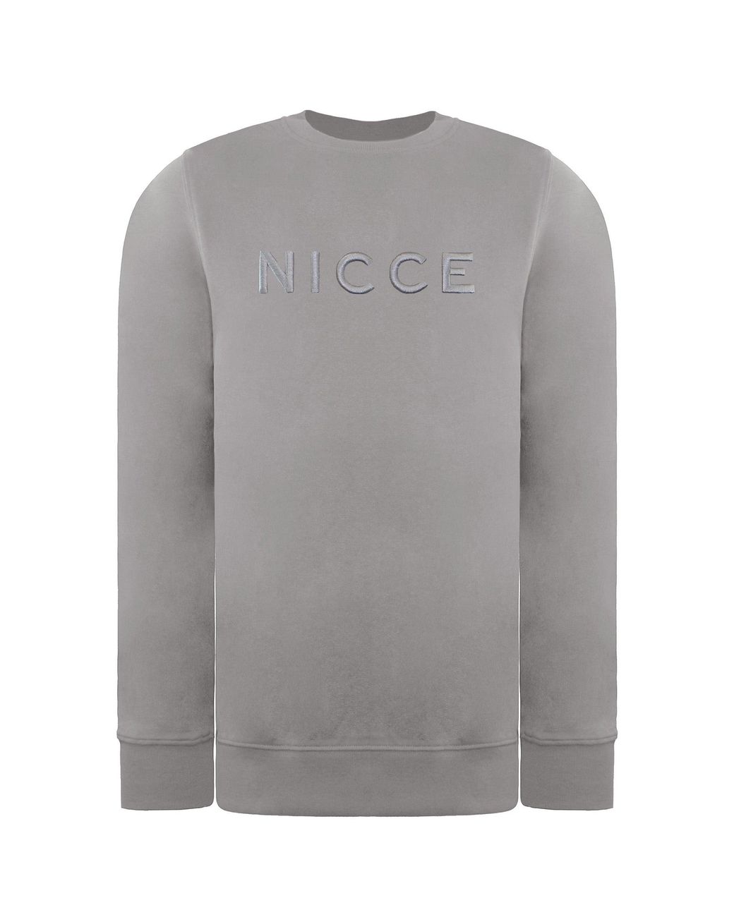 Nicce London Gray Mercury Chalk Sweater for men