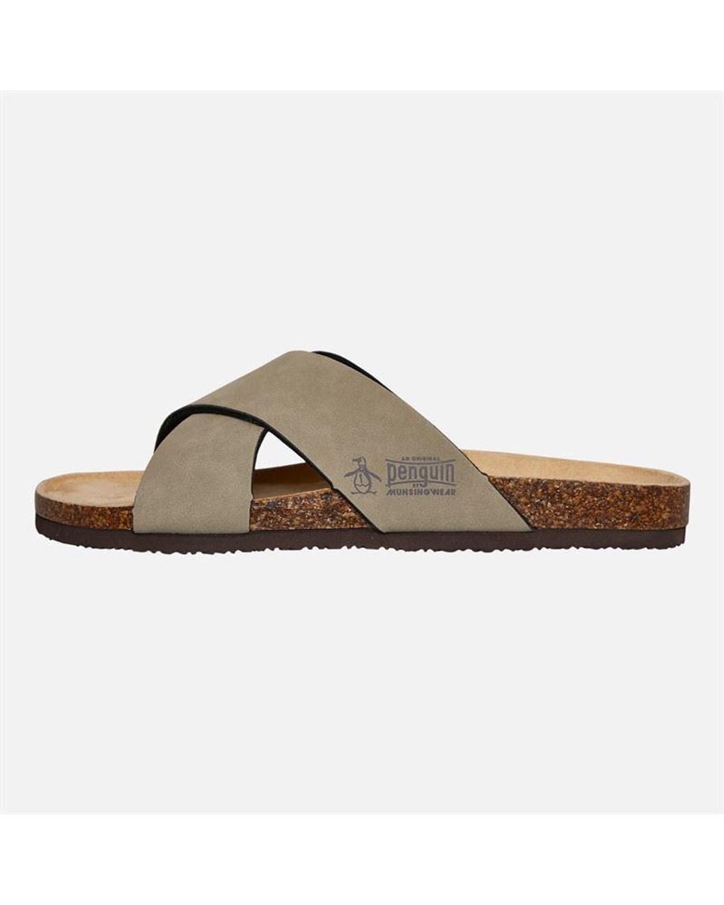 Original Penguin Brown Pack Sand Sandals for men