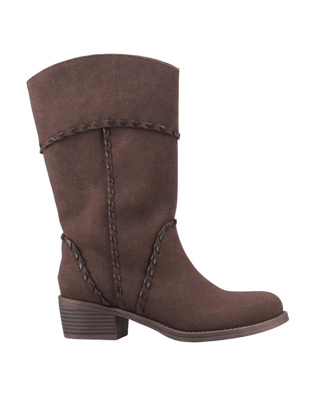Rocket Dog Brown Ladies Rowdy Cowboy Boots (Dark)