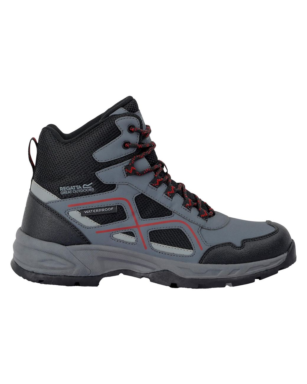 Regatta Black Vendeavour Walking Boots (Granite/Rio) for men