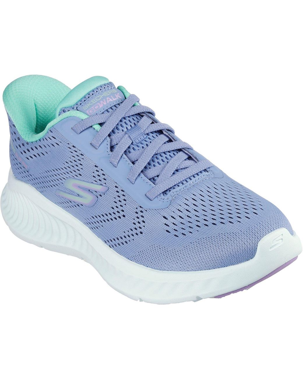 Skechers Blue Go Walk Now Khloe Textile Trainers