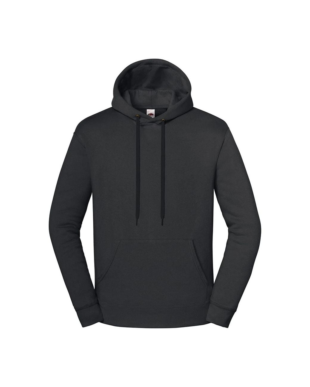 Fruit Of The Loom Black Adult Iconic Premium Hooded Sweatshirt (Light Graphite)