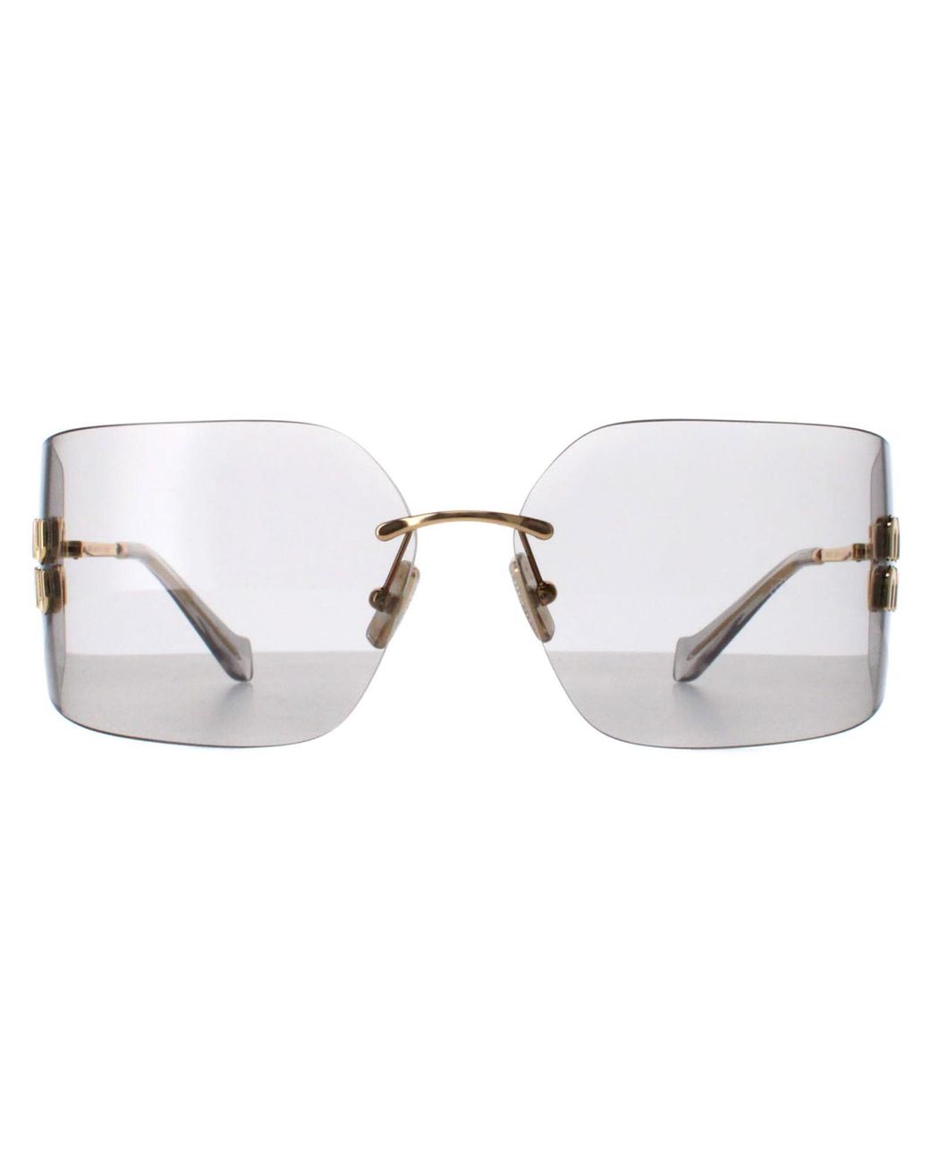Miu Miu Metallic Rimless Light Mu54Ys Metal