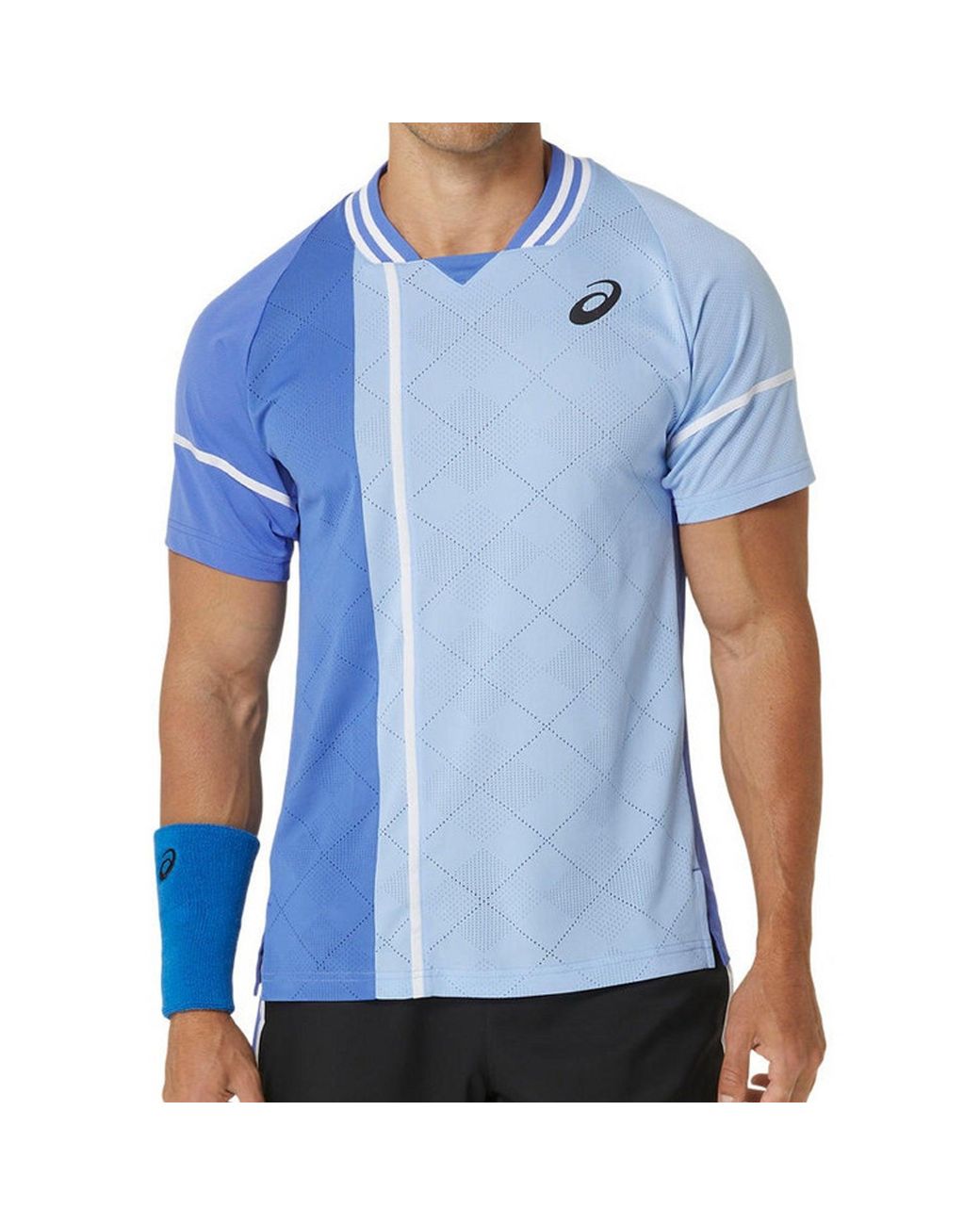 Asics Blue Match Actibreeze Tennis Top for men