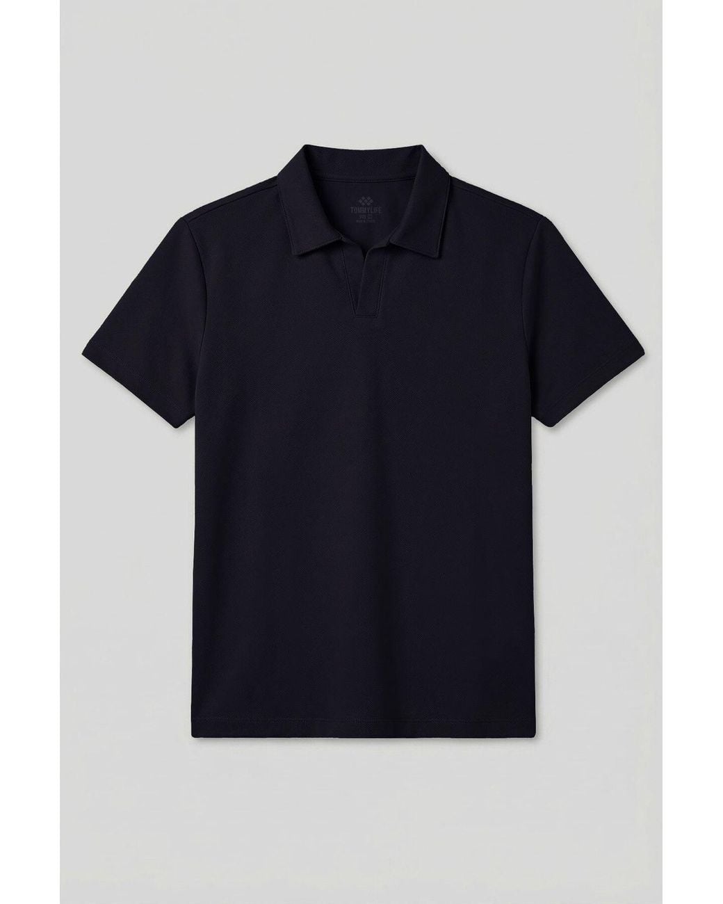 TOMMY LIFE Black Viscose Blend T-Shirt for men