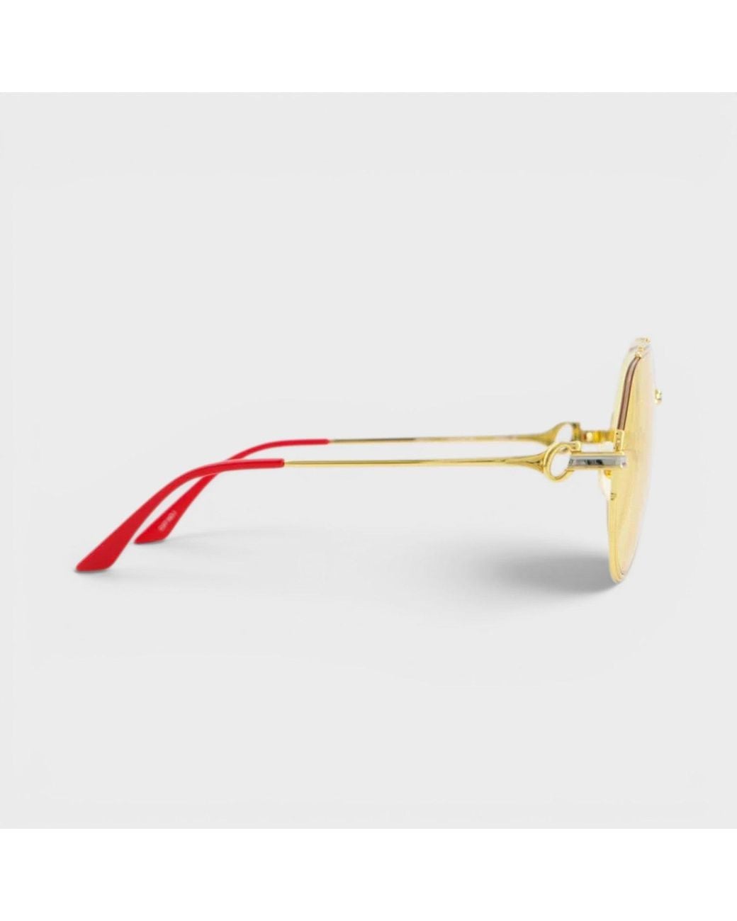 Casablanca Metallic Stainless Steel Aviator Sunglasses for men