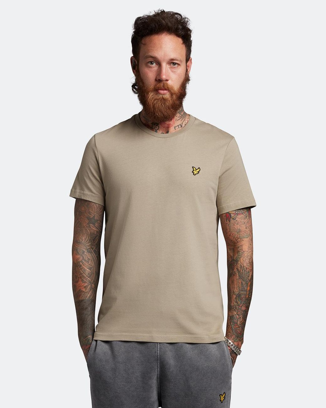 Lyle & Scott Natural Plain T-Shirt for men