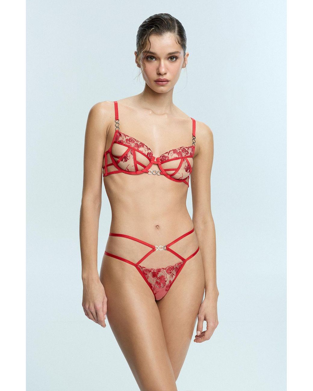 Penti Floral Lace Underwired Bra